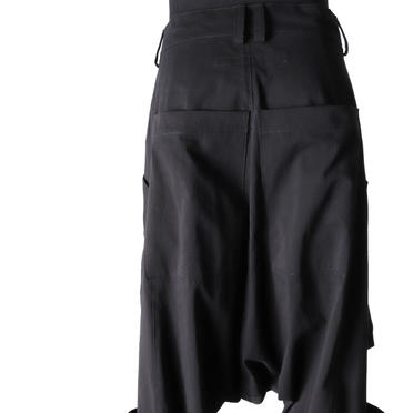 Wide Lowclotch Pants　BLACK No.10