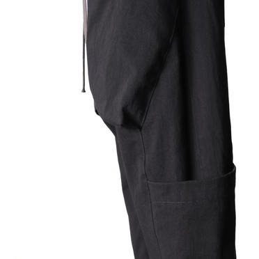 Wide Lowclotch Pants　BLACK No.11