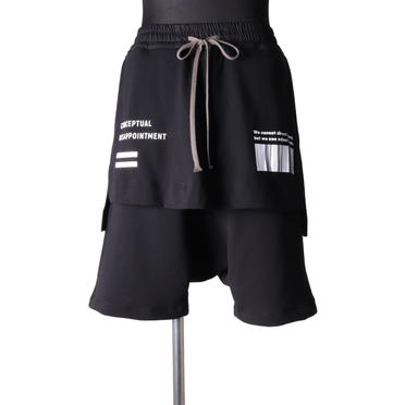 Skirt Combi Sarrouel Shorts　BLACK No.1