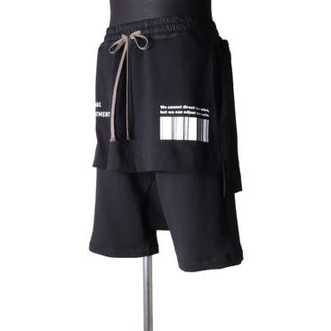 Skirt Combi Sarrouel Shorts　BLACK No.2