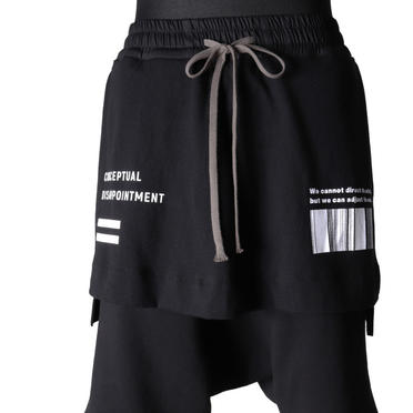 Skirt Combi Sarrouel Shorts　BLACK No.8
