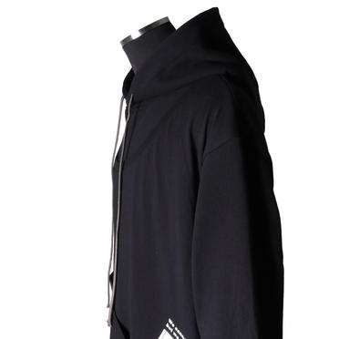 Asymmetry Layered Hoodie　BLACK No.11