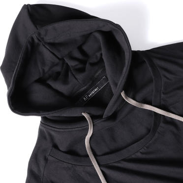 Asymmetry Layered Hoodie　BLACK No.17