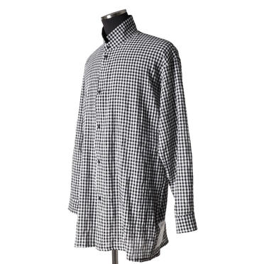 Checked Long Shirts　BK×WH No.2