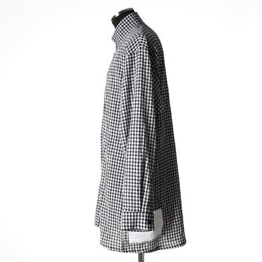 Checked Long Shirts　BK×WH No.3