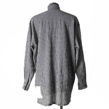 Checked Long Shirts　BK×WH No.6