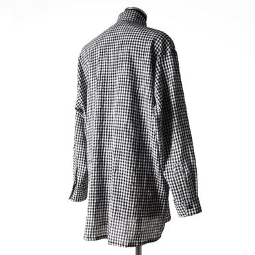 Checked Long Shirts　BK×WH No.7