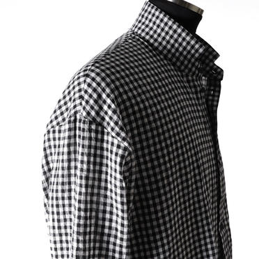 Checked Long Shirts　BK×WH No.10