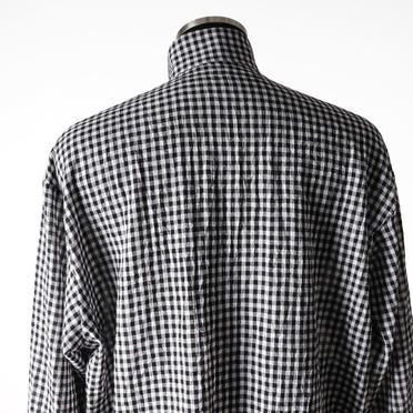 Checked Long Shirts　BK×WH No.11