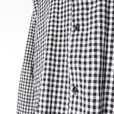 Checked Long Shirts　BK×WH No.12