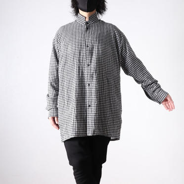 Checked Long Shirts　BK×WH No.21