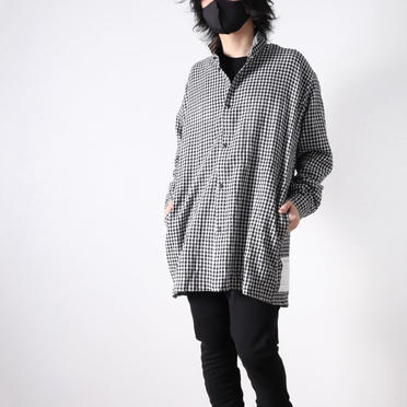 Checked Long Shirts　BK×WH No.22