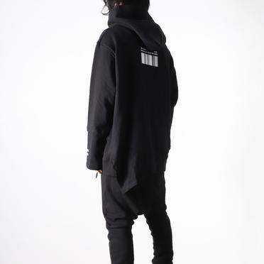 Asymmetry Layered Hoodie　BLACK No.22