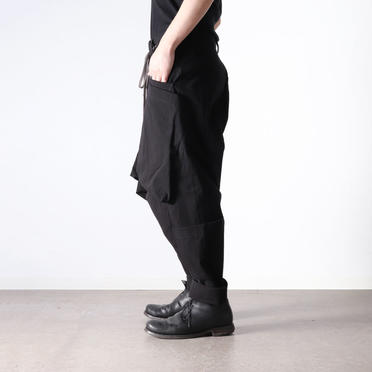 Wide Lowclotch Pants　BLACK No.19