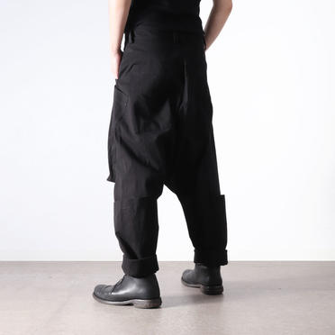 Wide Lowclotch Pants　BLACK No.20