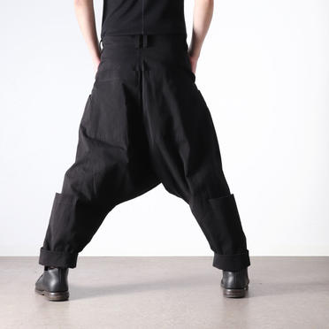 Wide Lowclotch Pants　BLACK No.22