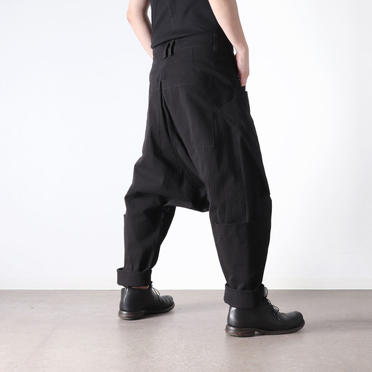 Wide Lowclotch Pants　BLACK No.23