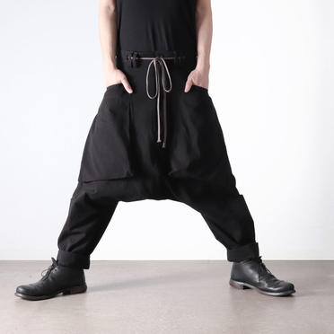 Wide Lowclotch Pants　BLACK No.25