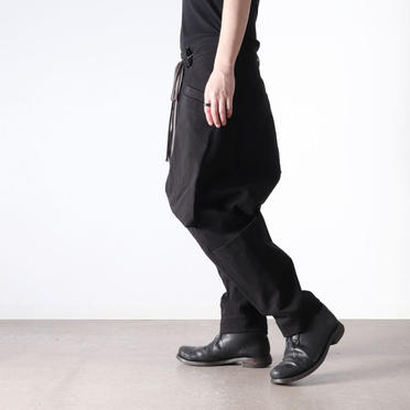 Wide Lowclotch Pants　BLACK No.27