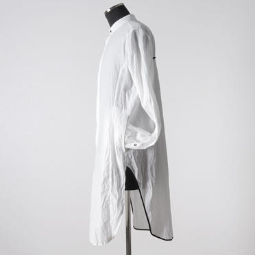 Wジョーゼット ロングシャツ　WHITE No.4