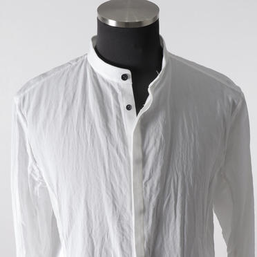 Wジョーゼット ロングシャツ　WHITE No.9