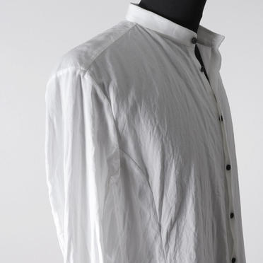Wジョーゼット ロングシャツ　WHITE No.10