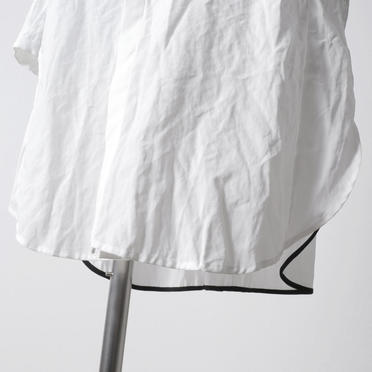 Wジョーゼット ロングシャツ　WHITE No.15