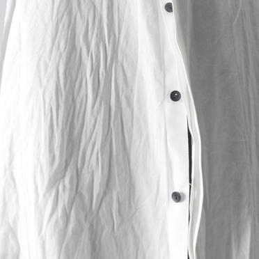 Wジョーゼット ロングシャツ　WHITE No.16