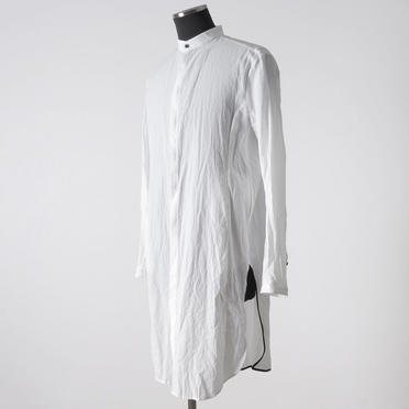 Wジョーゼット ロングシャツ　WHITE No.2