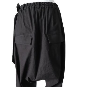 Li/Ry/Pu Sarrouel Pants　BLACK No.9
