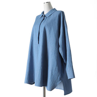 denim wide tunic shirt　L.BLUE No.2