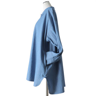 denim wide tunic shirt　L.BLUE No.3