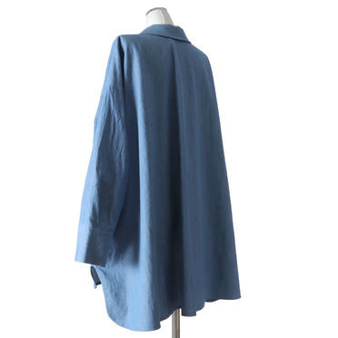denim wide tunic shirt　L.BLUE No.4