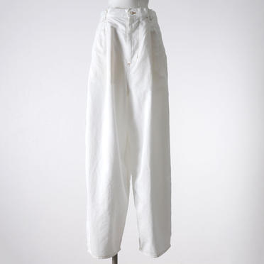 MIDIUMISOLID cocoon denim PT　WHITE No.1