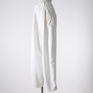 MIDIUMISOLID cocoon denim PT　WHITE No.2