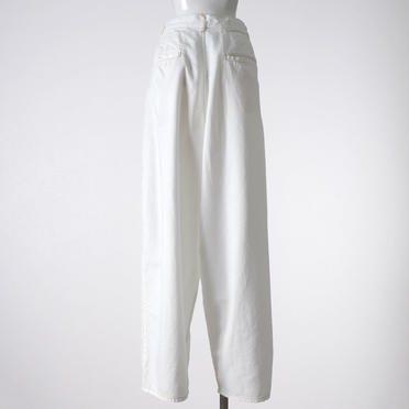 MIDIUMISOLID cocoon denim PT　WHITE No.5