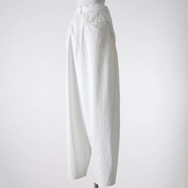 MIDIUMISOLID cocoon denim PT　WHITE No.6