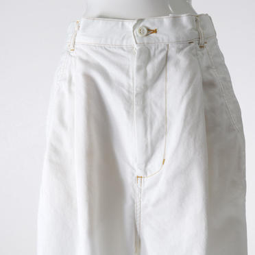 MIDIUMISOLID cocoon denim PT　WHITE No.7