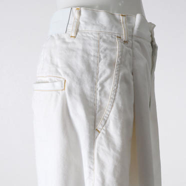 MIDIUMISOLID cocoon denim PT　WHITE No.8