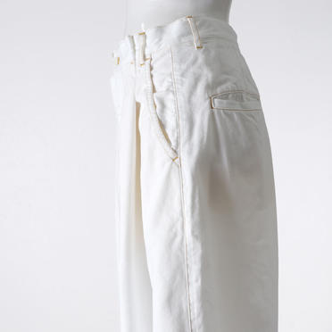 MIDIUMISOLID cocoon denim PT　WHITE No.10