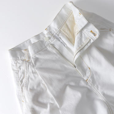 MIDIUMISOLID cocoon denim PT　WHITE No.12