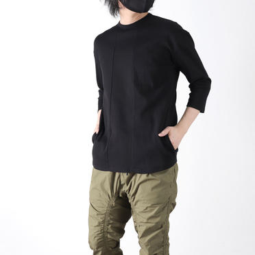 3/4 SIDE POCKET-T　BLACK No.20