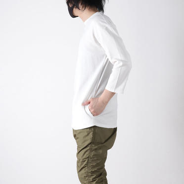 3/4 SIDE POCKET-T　WHITE No.15