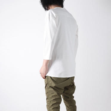 3/4 SIDE POCKET-T　WHITE No.16