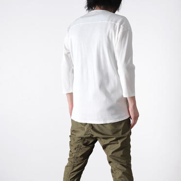 3/4 SIDE POCKET-T　WHITE No.18