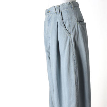 MIDIUMISOLID cocoon denim PT　L.BLUE No.10