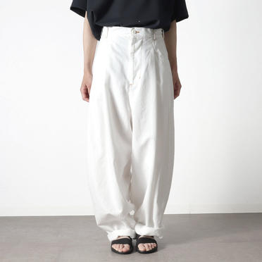 MIDIUMISOLID cocoon denim PT　WHITE No.13