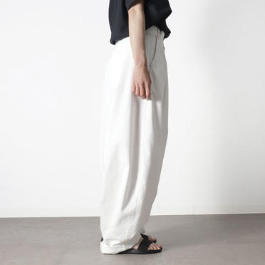 MIDIUMISOLID cocoon denim PT　WHITE No.14