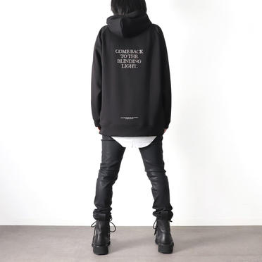 EMBROIDERY LOGO HOODIE　BLACK No.11