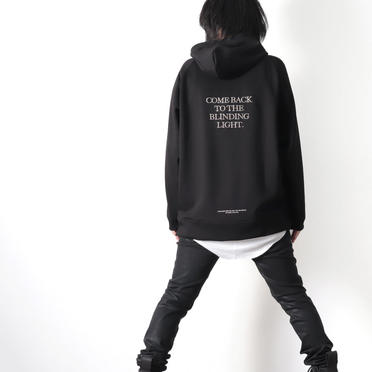 EMBROIDERY LOGO HOODIE　BLACK No.12